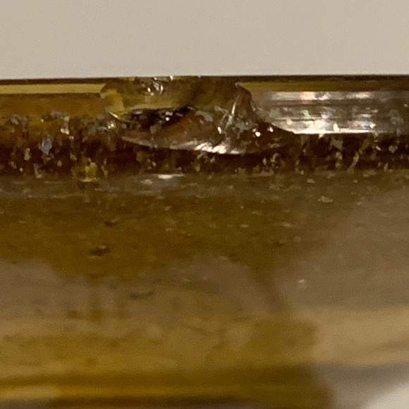 1960’s Mentel URNS Amber Infused Gold Flake Glass - Picture 10 of 11